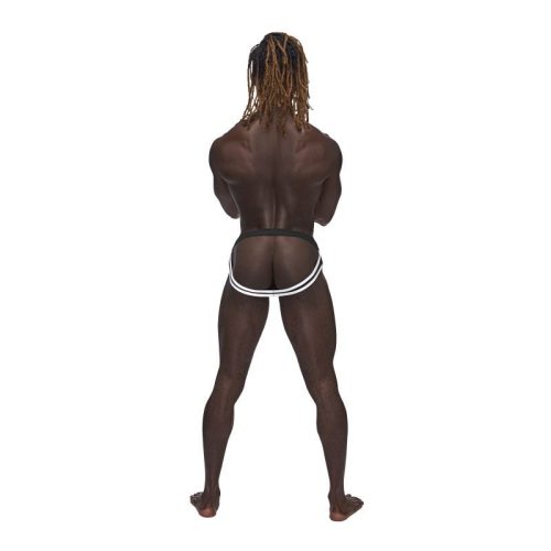 Male Power Sport Mesh Jock Black - Image 3