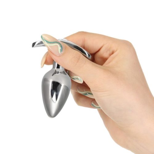 Pillow Talk Sneaky Luxurious Stainless Steel Anal Plug w Swarovski Crystal - Image 4