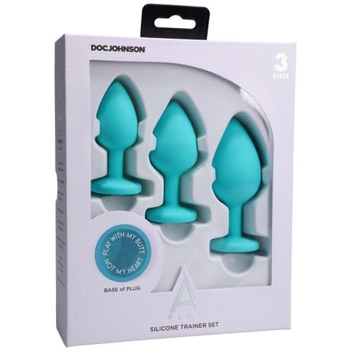 Silicone Anal Trainer Set 3 Pc Teal - Image 4