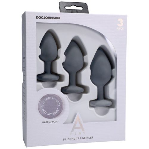 Silicone Anal Trainer Set 3 Pc Grey - Image 4