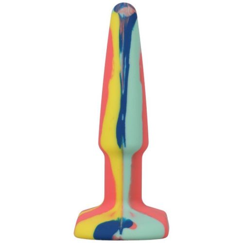 Groovy Silicone Anal Plug 4in Sunrise - Image 3