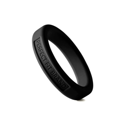 Classic Silicone Medium Stretch Penis Ring 44mm Black - Image 3
