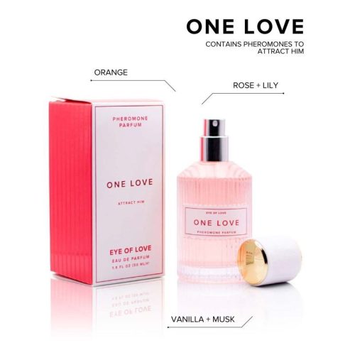 Pheromone Body Spray One Love Attract Him 50ml - Image 3