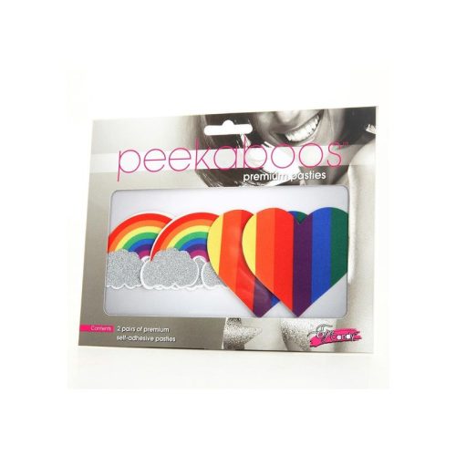 Pride Glitter Rainbows and Hearts Pasties - Image 3