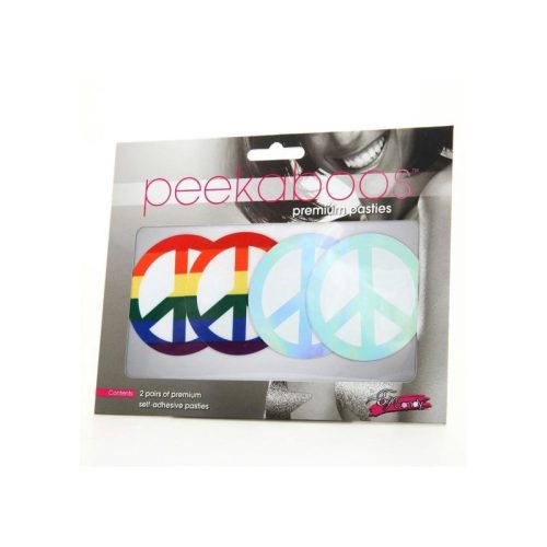Pride Peace Sign Pasties - Image 3