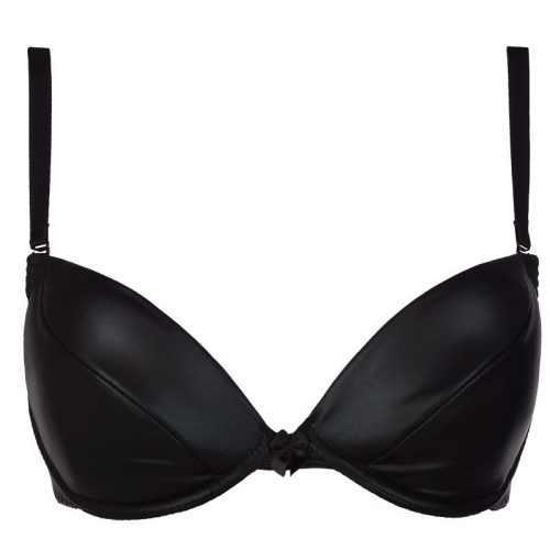 Stretch Wetlook Bra Black - Image 4