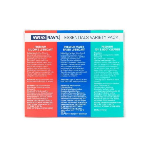 Swiss Navy Essentials 30ml Lubricant Travel Kit - Image 3