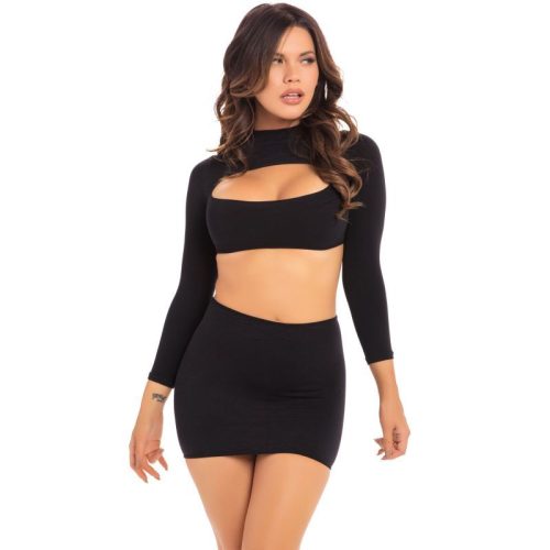 Stop and Stare 2 Pc Skirt Set Black - Image 3
