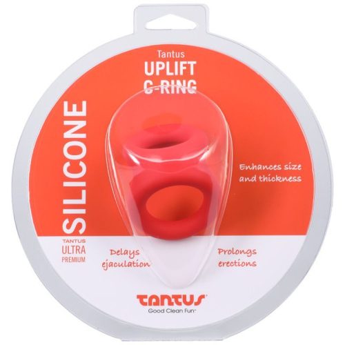 Uplift Silicone Cock Ring Crimson - Image 6