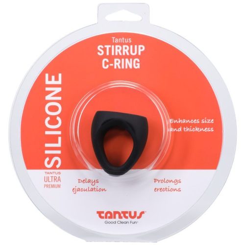 Stirrup Silicone Cock Ring Onyx - Image 5
