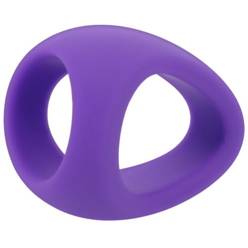 Stirrup Silicone Cock Ring Lilac - Image 3