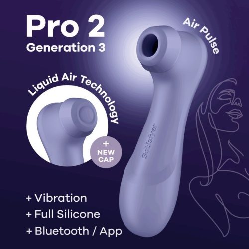 Satisfyer Pro 2 Gen 3 App Control Clitoral Stimulator Lilac - Image 6