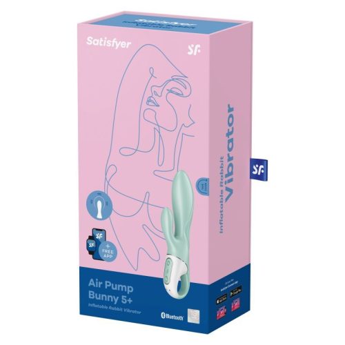 Satisfyer Air Pump Bunny 5+ Mint - Image 7