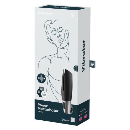 Satisfyer Power Masturbator Black Silver - Image 7