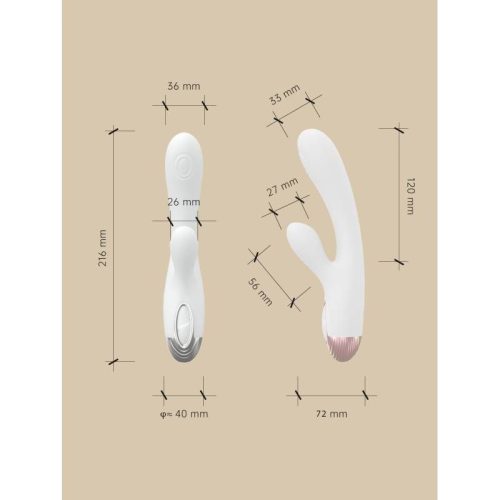 Pada Rabbit and G-Spot Pulsing Vibrator White - Image 4