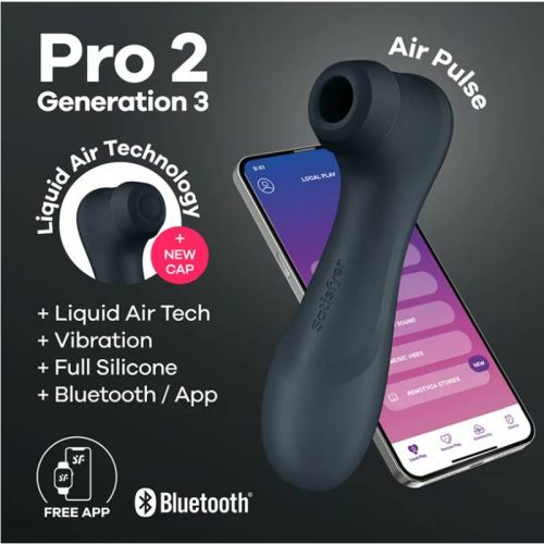 Satisfyer Pro 2 Gen 3 App Control Clitoral Stimulator Black - Image 4