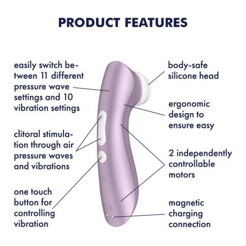 Satisfyer Pro 2+ G2 Clitoral Stimulator Violet - Image 7