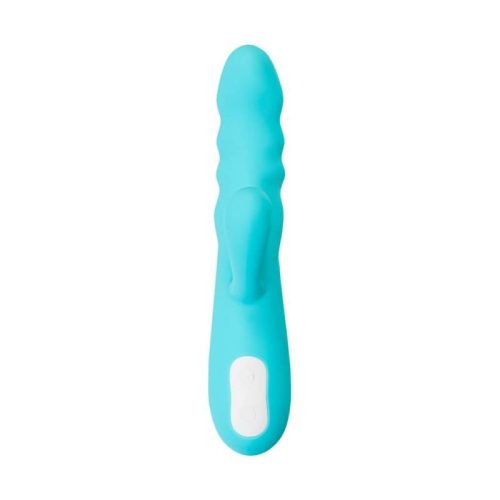 JOS Merry Swirl Rotating Shaft Rabbit Vibrator Blue - Image 6