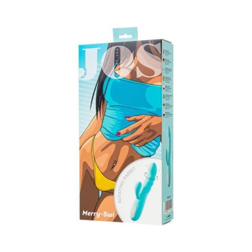 JOS Merry Swirl Rotating Shaft Rabbit Vibrator Blue - Image 7