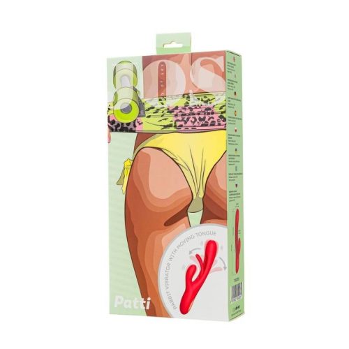 JOS Patti Moving Tongue Rabbit Vibrator Red - Image 9
