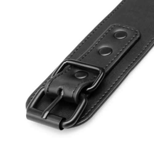 Faux Leather Ankle Cuffs Black - Image 6