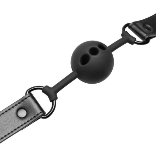 Breathable Silicone Ball Gag Black - Image 7