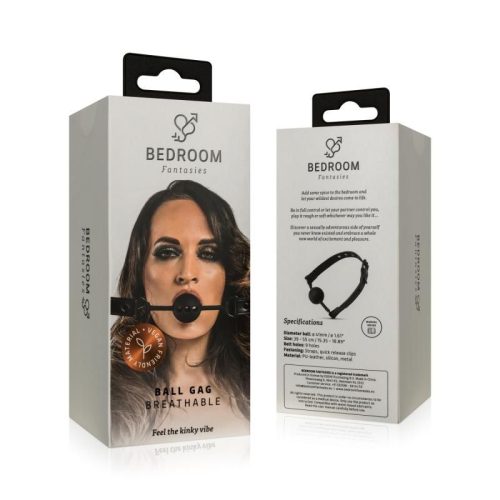 Breathable Silicone Ball Gag Black - Image 8