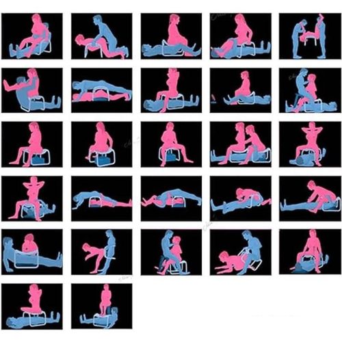 Sex Chair Adjustable Height Pink - Image 7