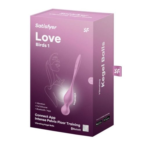 Satisfyer Love Birds 1 Kegel Pelvic Floor Trainer w Connect App Pink - Image 3