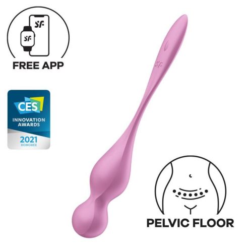 Satisfyer Love Birds 1 Kegel Pelvic Floor Trainer w Connect App Pink - Image 6