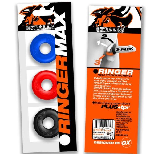 Ringer Max 3 Pc Multi Colour Cockring Set - Image 3