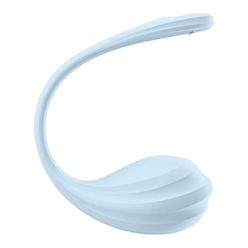 Satisfyer Smooth Petal Wearable App Connect Vibrator Blue - Image 3