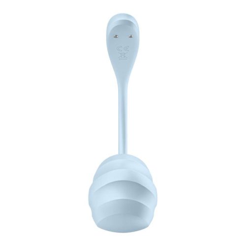 Satisfyer Smooth Petal Wearable App Connect Vibrator Blue - Image 4