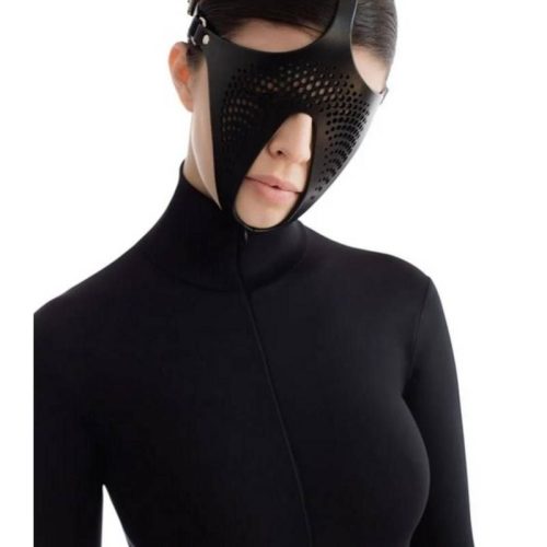 Ex Machina Genuine Leather Mask Black - Image 3