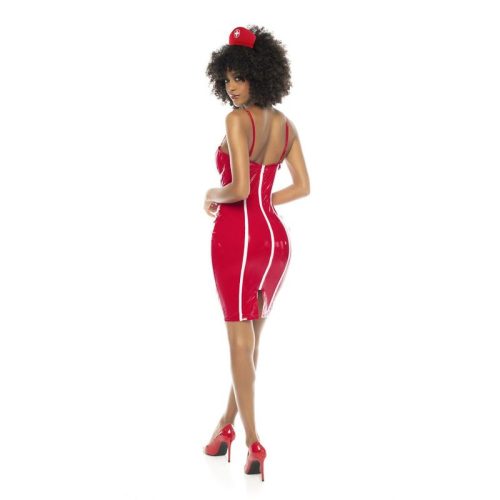 Nurse Costume Vinyl Red - Image 4