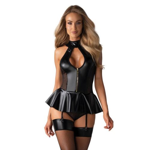 Hot Corset w Panties Black - Image 4