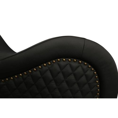 Kama Sutra Mebon Chaise Love Lounge Studded and Quilted Black - Image 4