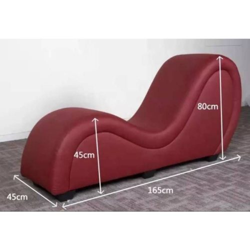 Kama Sutra Mebon Chaise Love Lounge Studded and Quilted Black - Image 5