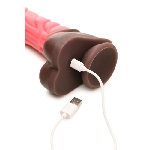 Deluxe Centaur Thrusting & Vibrating Silicone Dildo - Image 6