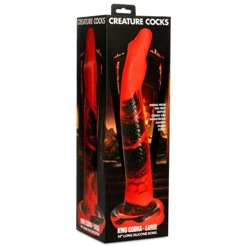 Creature Cocks Large King Cobra 14 in Long Silicone Dong - Image 7