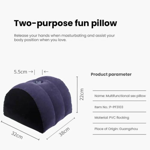 Inflatable Sex Positioning Half Dome Cushion with Toy Holder - Image 7