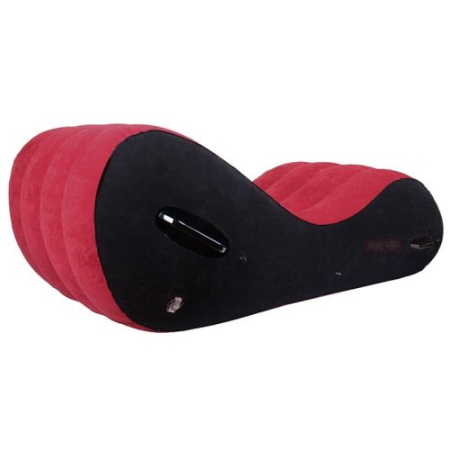 Large 1.5m Inflatable Suede Love Lounge with Handrail - Image 3