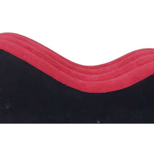 Large 1.5m Inflatable Suede Love Lounge with Handrail - Image 4