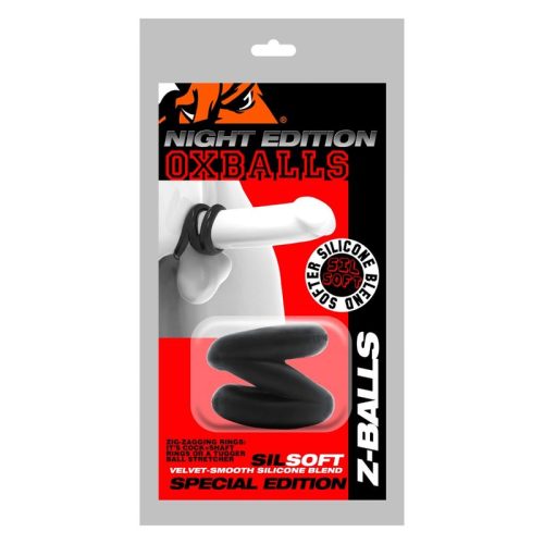 Z-Balls Zig-Zag Cock Ring / Ball Stretcher Night - Image 5