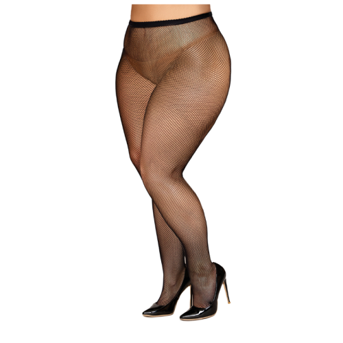 Dreamgirl Basic Fishnet Pantyhose Black - Image 4
