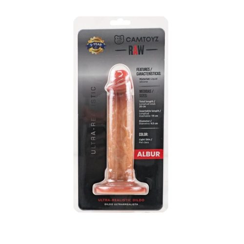 Ultra Realistic 20cm Silicone Dildo Albur - Image 4
