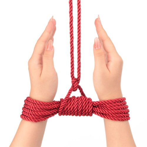 Rebellion Reign Crimson 10m Silky Bondage Rope Red - Image 3