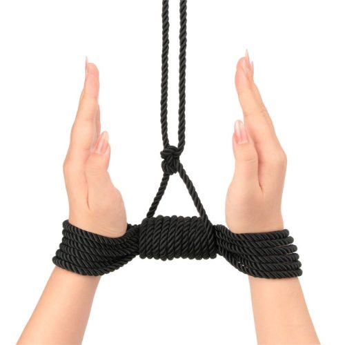 Rebellion Reign Ebony 10m Silky Bondage Rope Black - Image 3