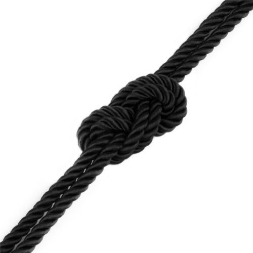 Rebellion Reign Ebony 10m Silky Bondage Rope Black - Image 5