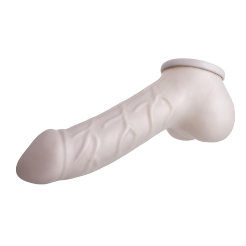 Carlos Latex Cock Sleeve Silver - Image 3